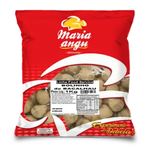 Bolinho de Bacalhau 0,9Kg - Contém 10 unids. de 90g