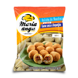 Bolinho de Mandioca com Carne Seca e Requeijão 300grs.