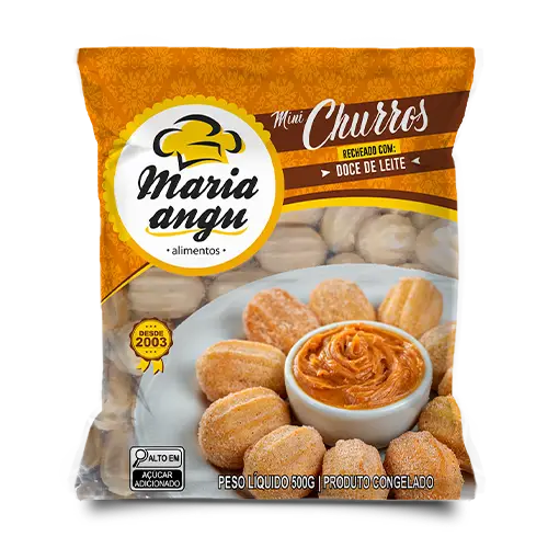 Mini Churros com Doce de Leite pacote 500grs