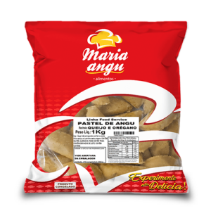 Pastel de Angu de Queijo e Orégano 900g - Contém 10 unid.