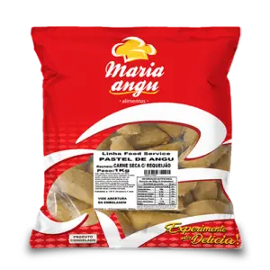 PASTEL DE ANGU DE CARNE SECA COM REQUEIJAO 1KG PCT