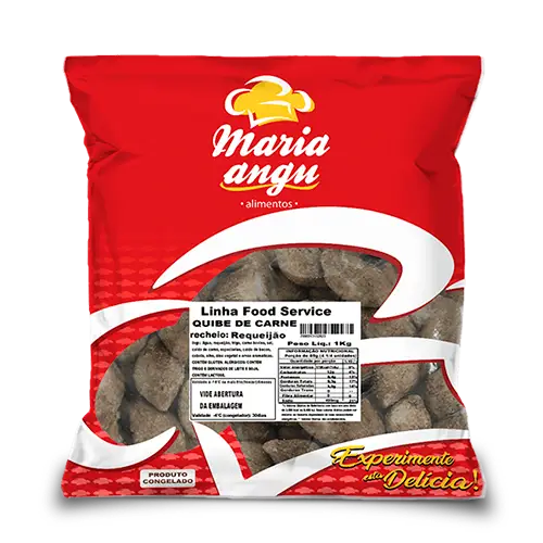Quibe de Carne com Requeijão 1Kg - Contém aprox. 50 unid.